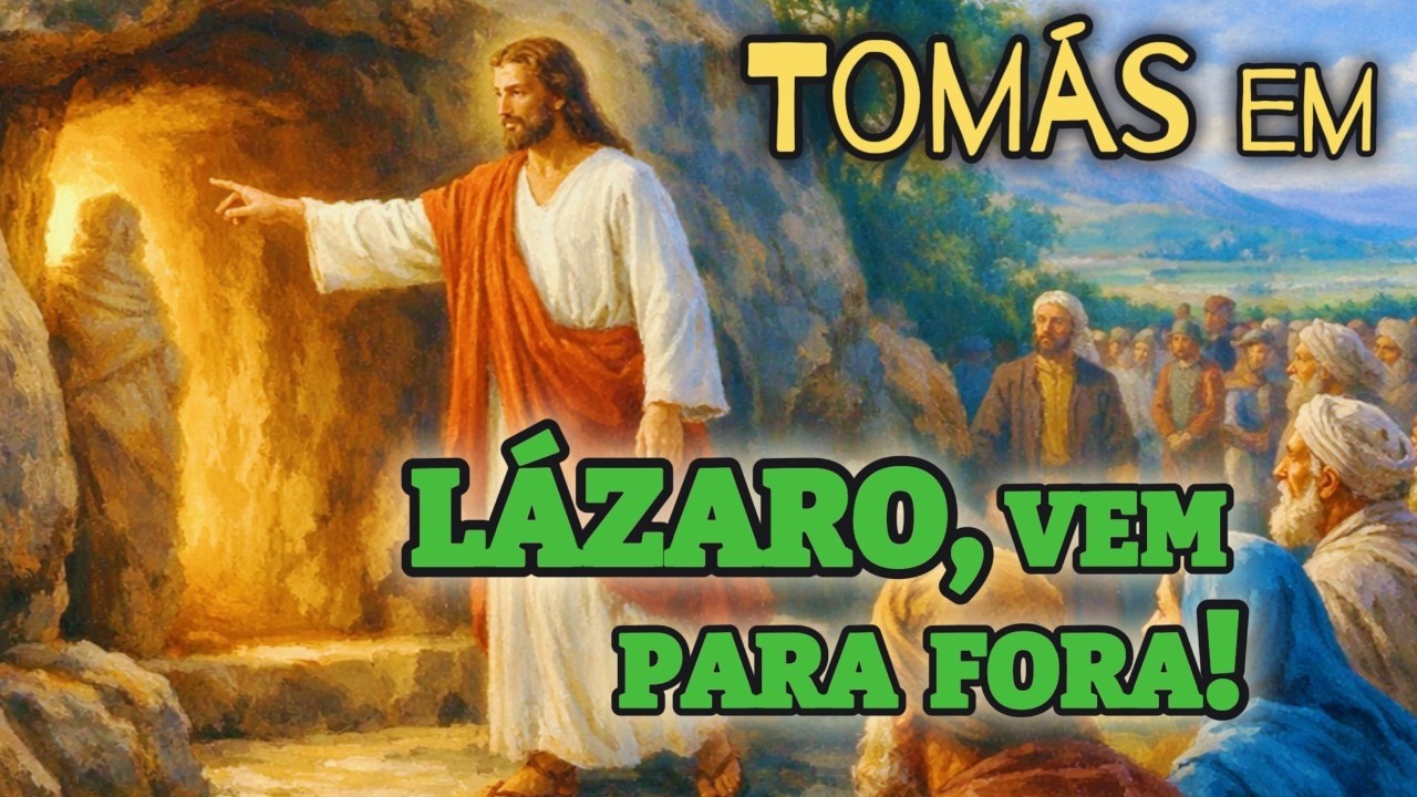 História Bíblica para Dormir: A Ressurreição de Lázaro | Tomás - Bíblia Para Crianças