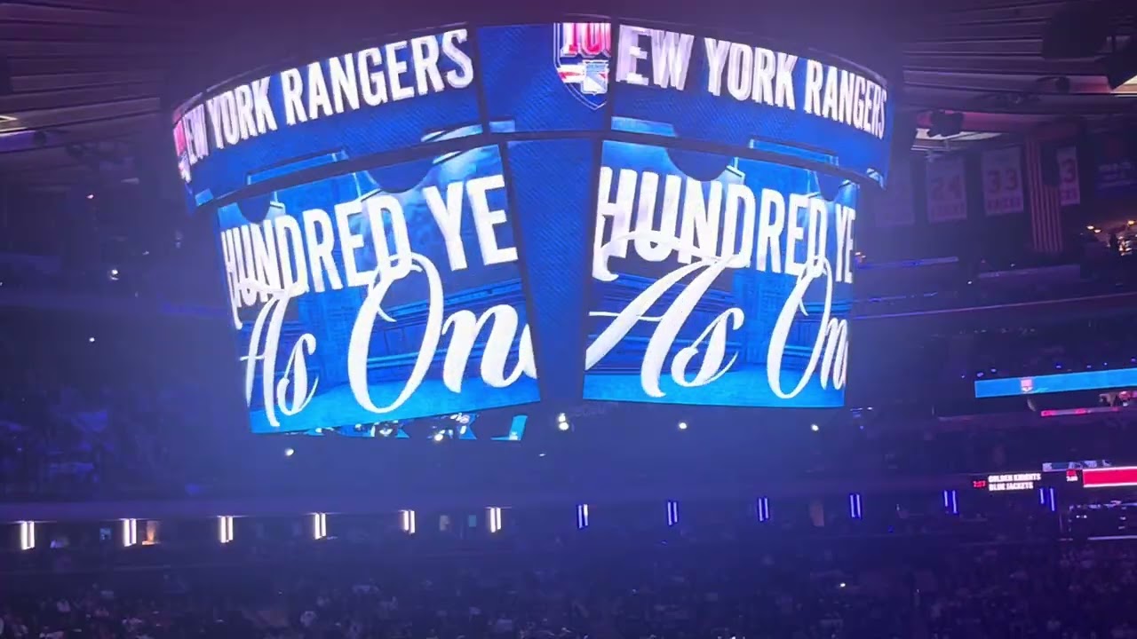 New York Rangers Intro at Madison Square Garden vs Montreal Canadiens 12/13/25