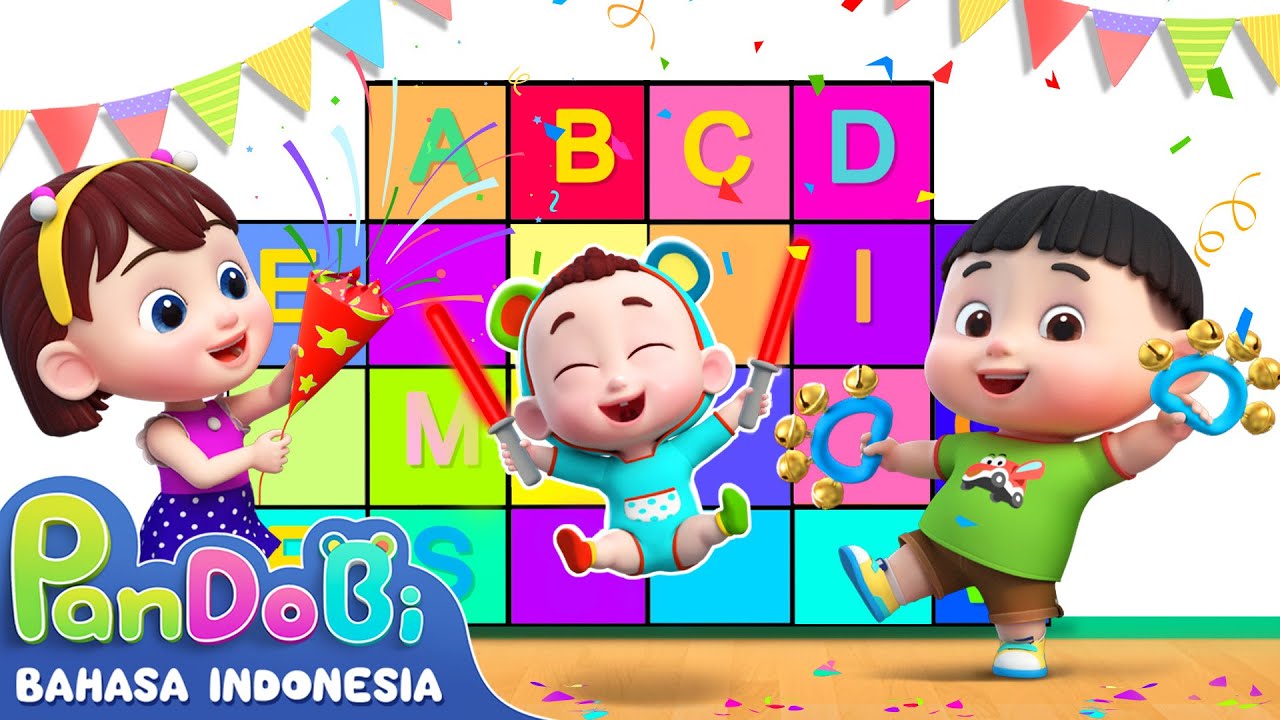 Pesta ABC | Lagu ABC | Belajar Alfabet ABC | Lagu Anak-anak | Super Pandobi Bahasa Indonesia