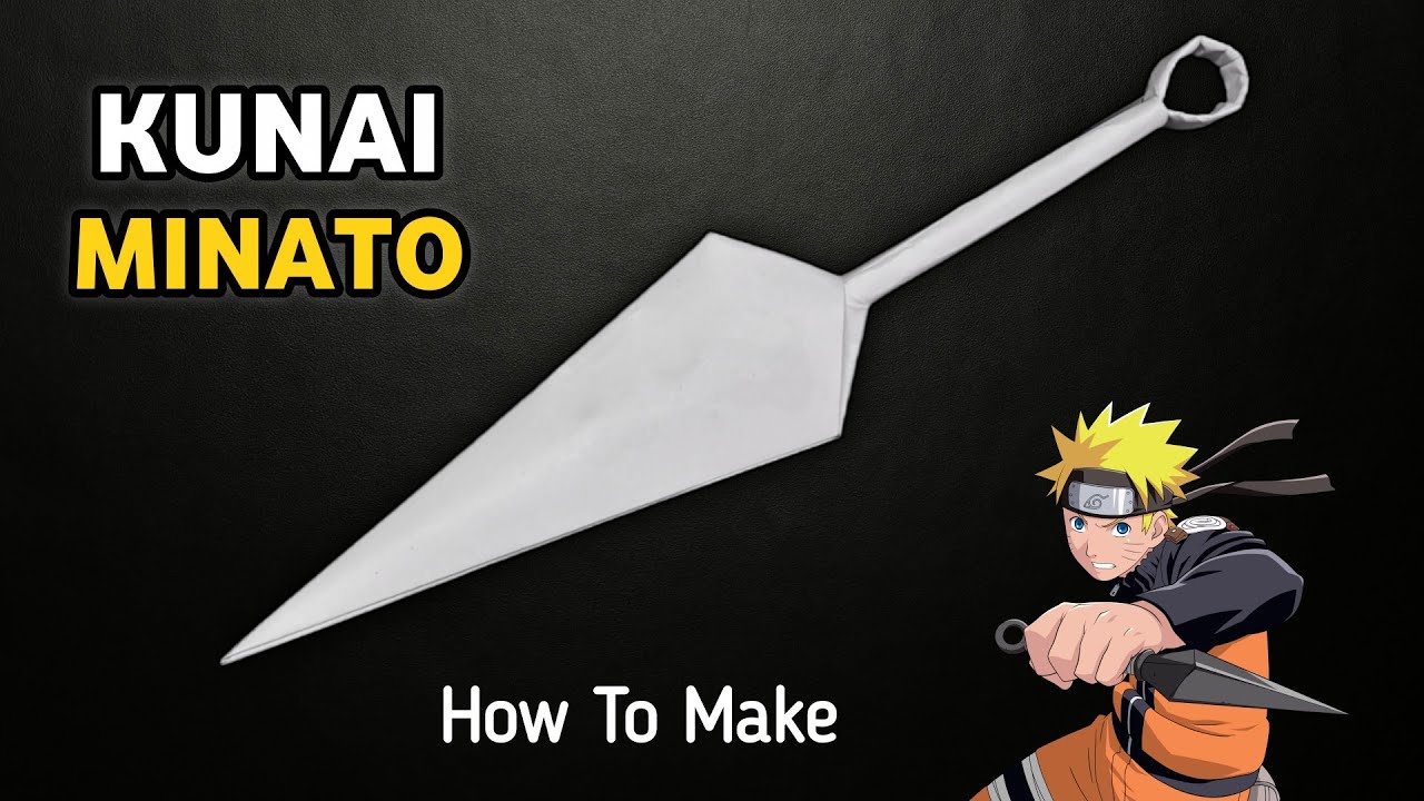 How To Make A Paper Kunai | Ninja Origami | How To Make Minato Kunai With Paper 🥷🏻🔥