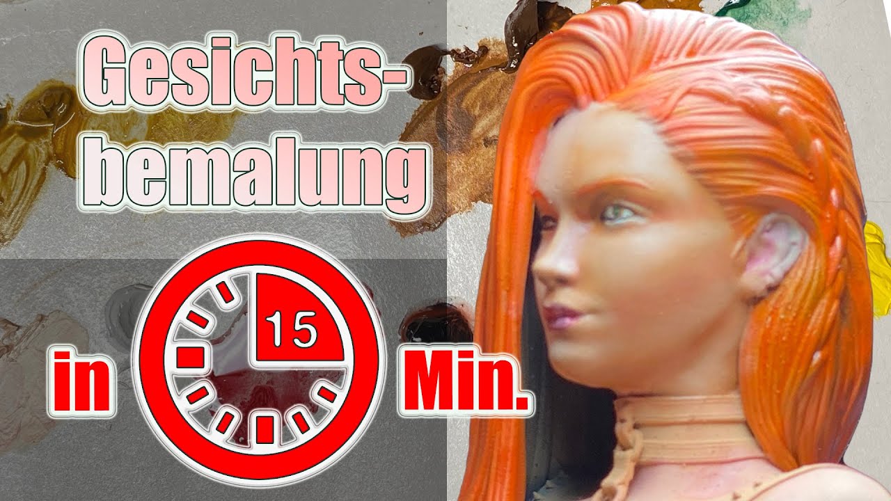Gesichter mit Ölfarben bemalen