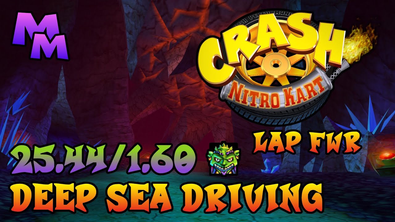 Crash Nitro Kart (PS2) - Deep Sea Driving Time Trial - 25.44 / 1.60 [Course PB & Lap FWR]