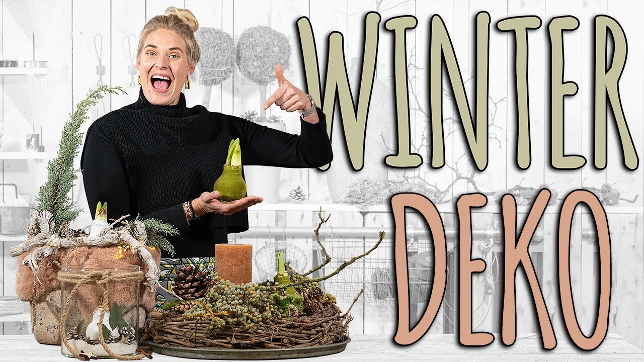 3 WEIHNACHTSDEKO IDEEN MIT WACHS AMARYLLIS - DIY