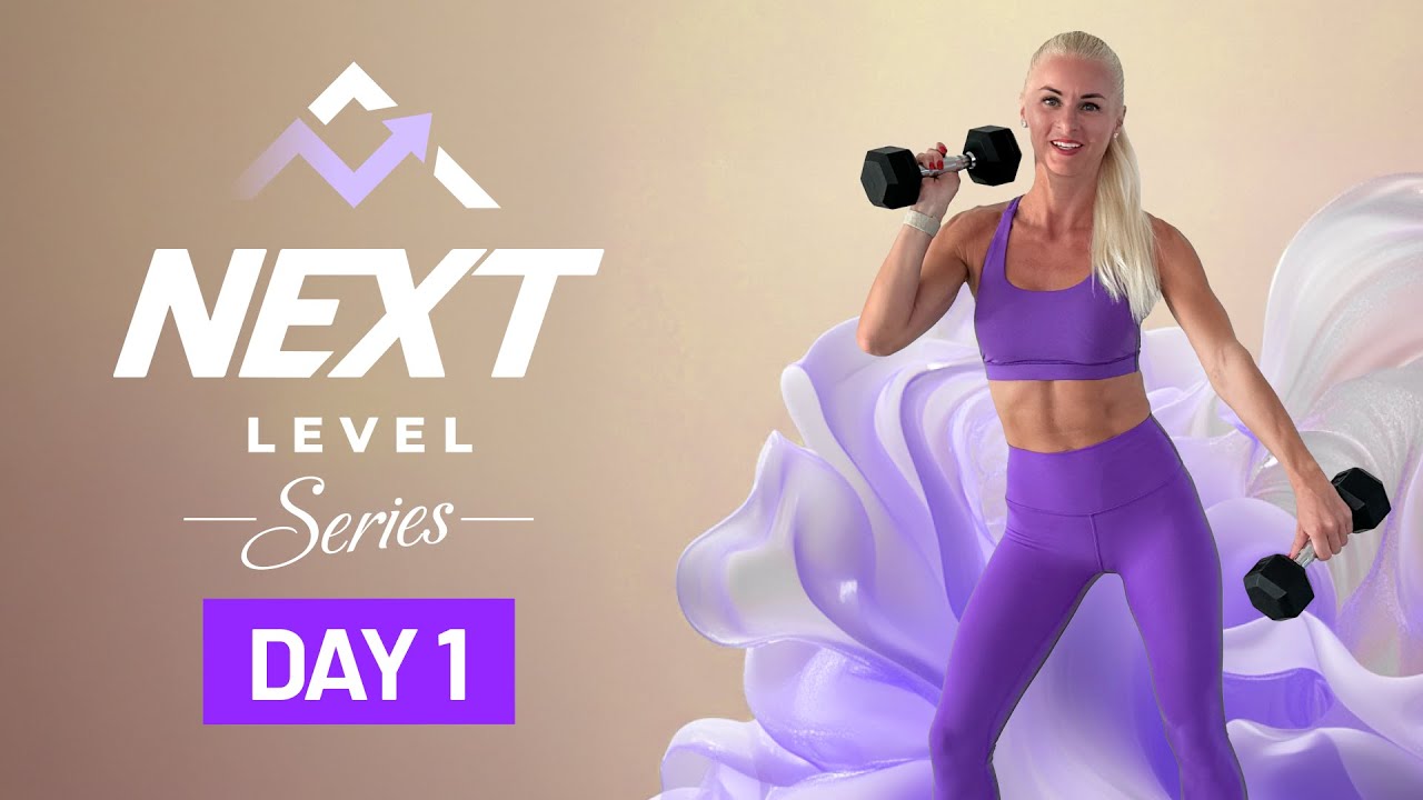 40 Min Intense HIIT Full Body Crusher with Dumbbells - 50/10 | NEXT LEVEL Series - Day 1