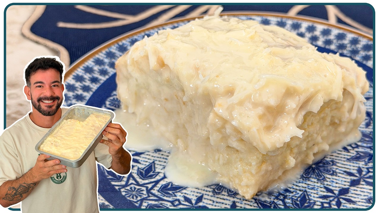 BOLO GELADO DE COCO BEM CREMOSO | Nandu Andrade