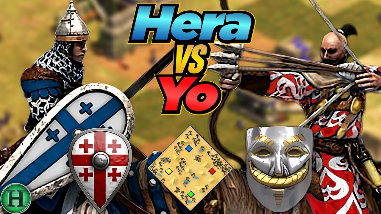 Georgians vs Cumans | 1v1 Arabia | vs Yo | AoE2