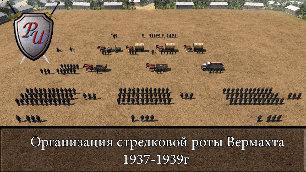 Структура пехотной роты вермахта 1937-1939г