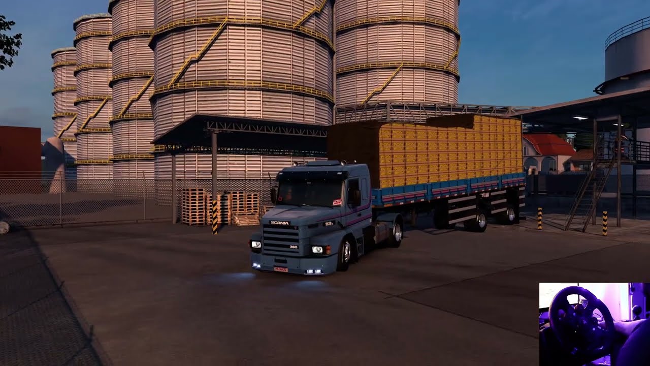 Euro Truck Simulator 2 - Scania 113 acelerando na serra para chegar no horário