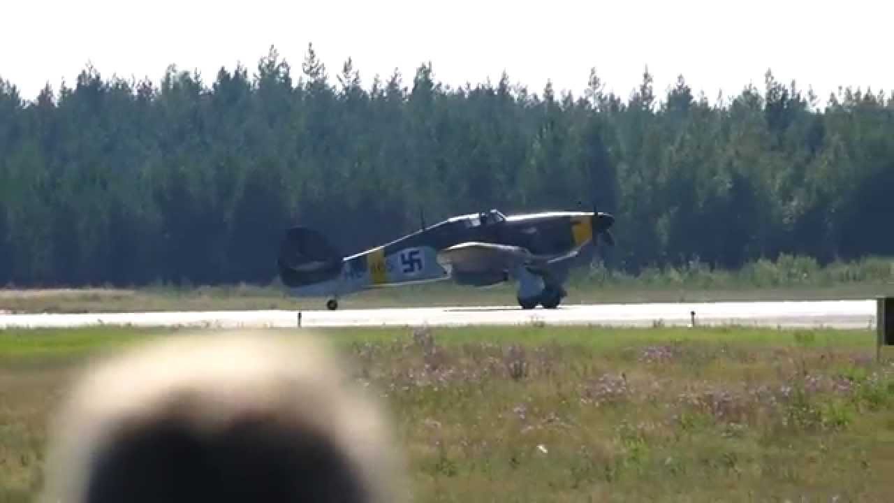 Hawker Hurricane Mk XIIb Finnish Air Force HC-465 WWII Tour de Sky 2014
