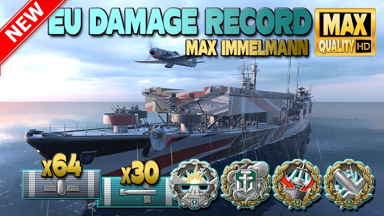 Макс Иммельманн: новый рекорд разрушений ЕС - World of Warships