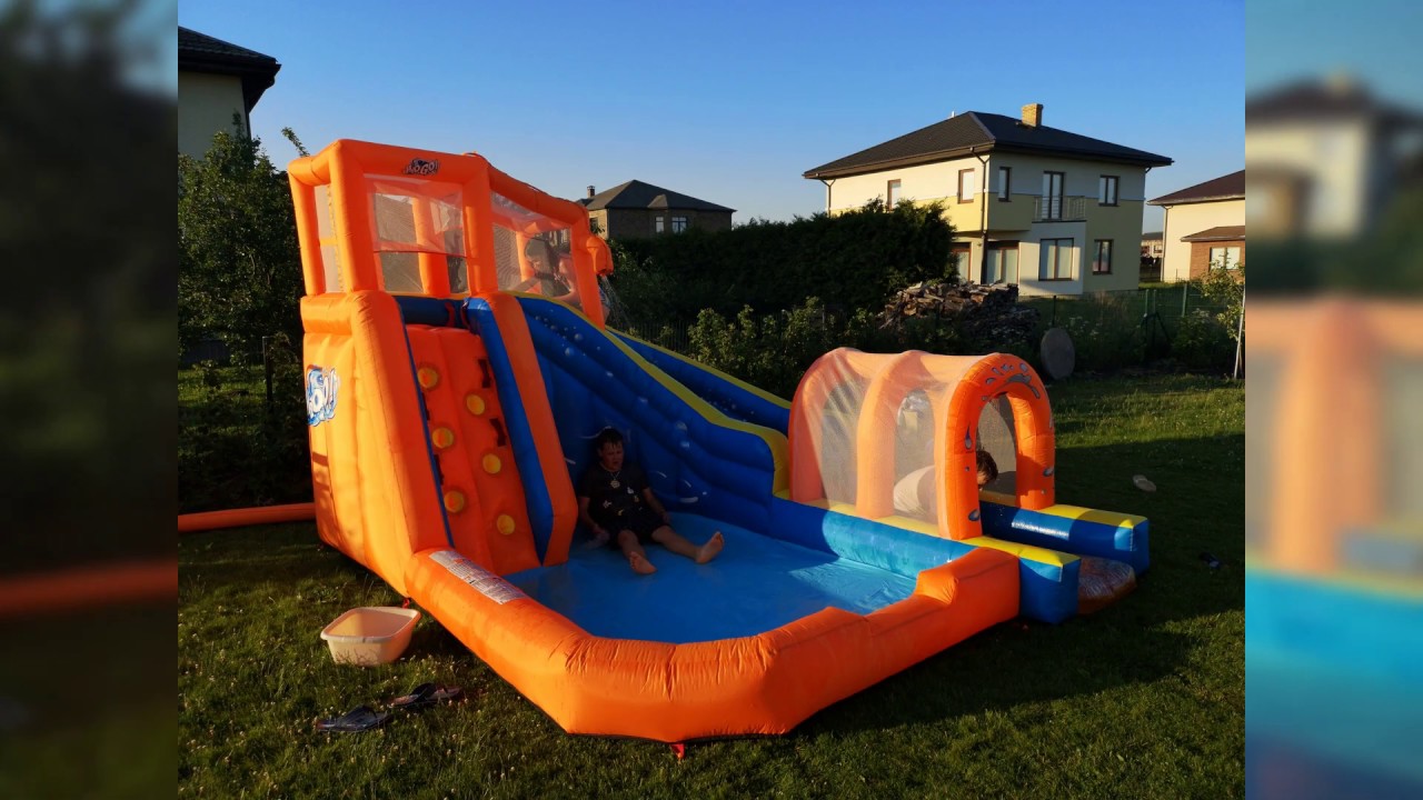 Unboxing Bestaway H2oGo Hurricane Tunnel Water Park and Triple slide