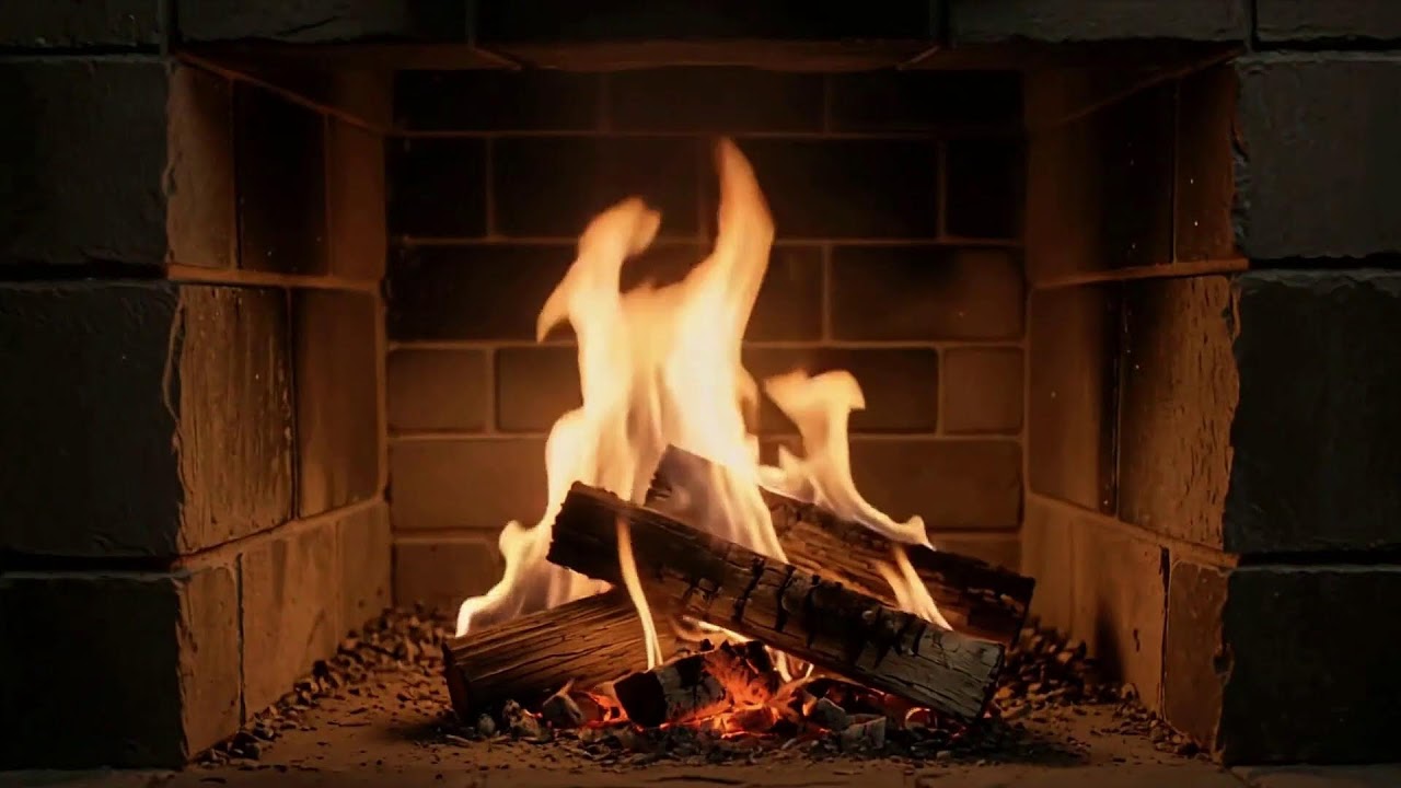 Fireplace Ambience with Gentle Crackling Fire Sounds for Deep Sleep