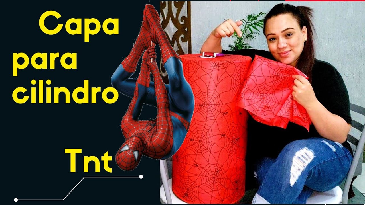 CAPA PARA CILINDRO DE TNT GASTANDO CINCO REAIS.
