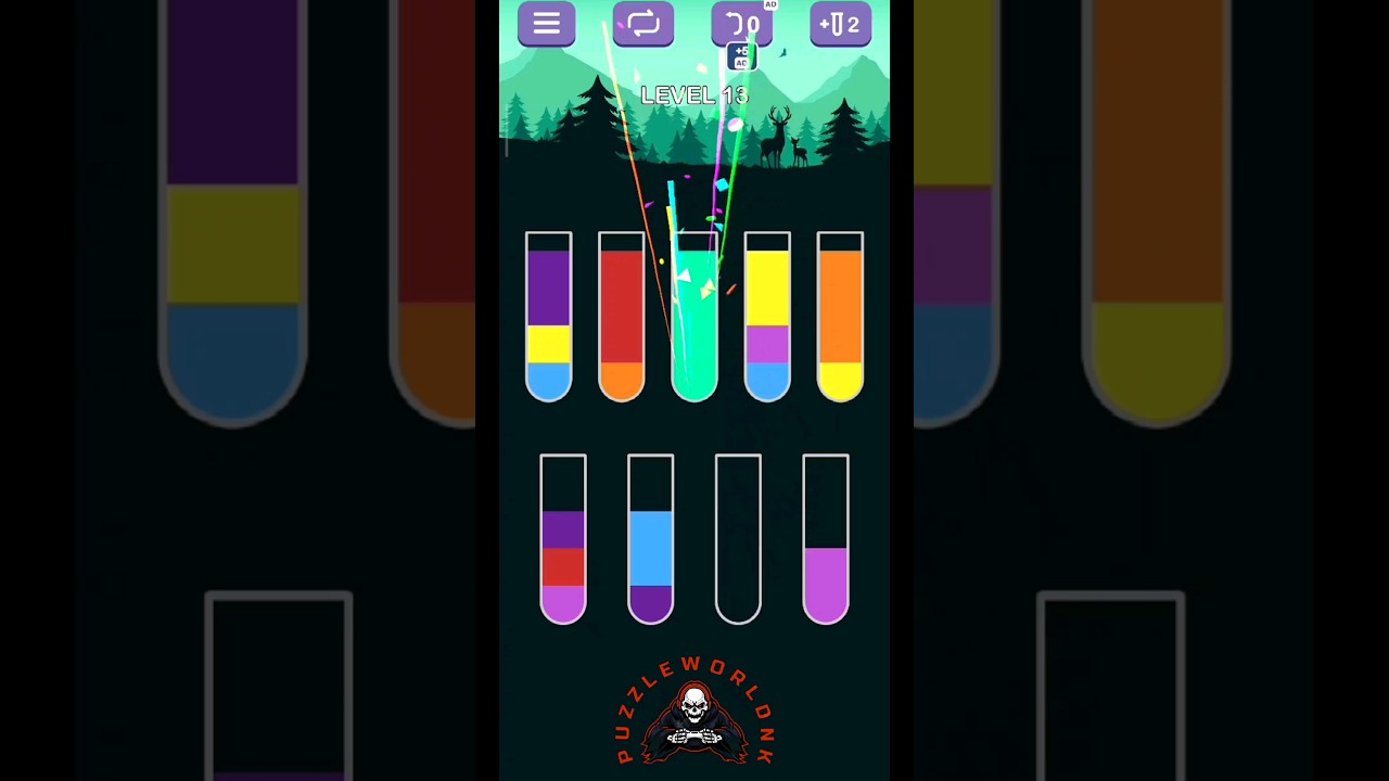 Colour Sorting Game | Puzzle | Challenge | #shorts #shortsfeed #ytshorts