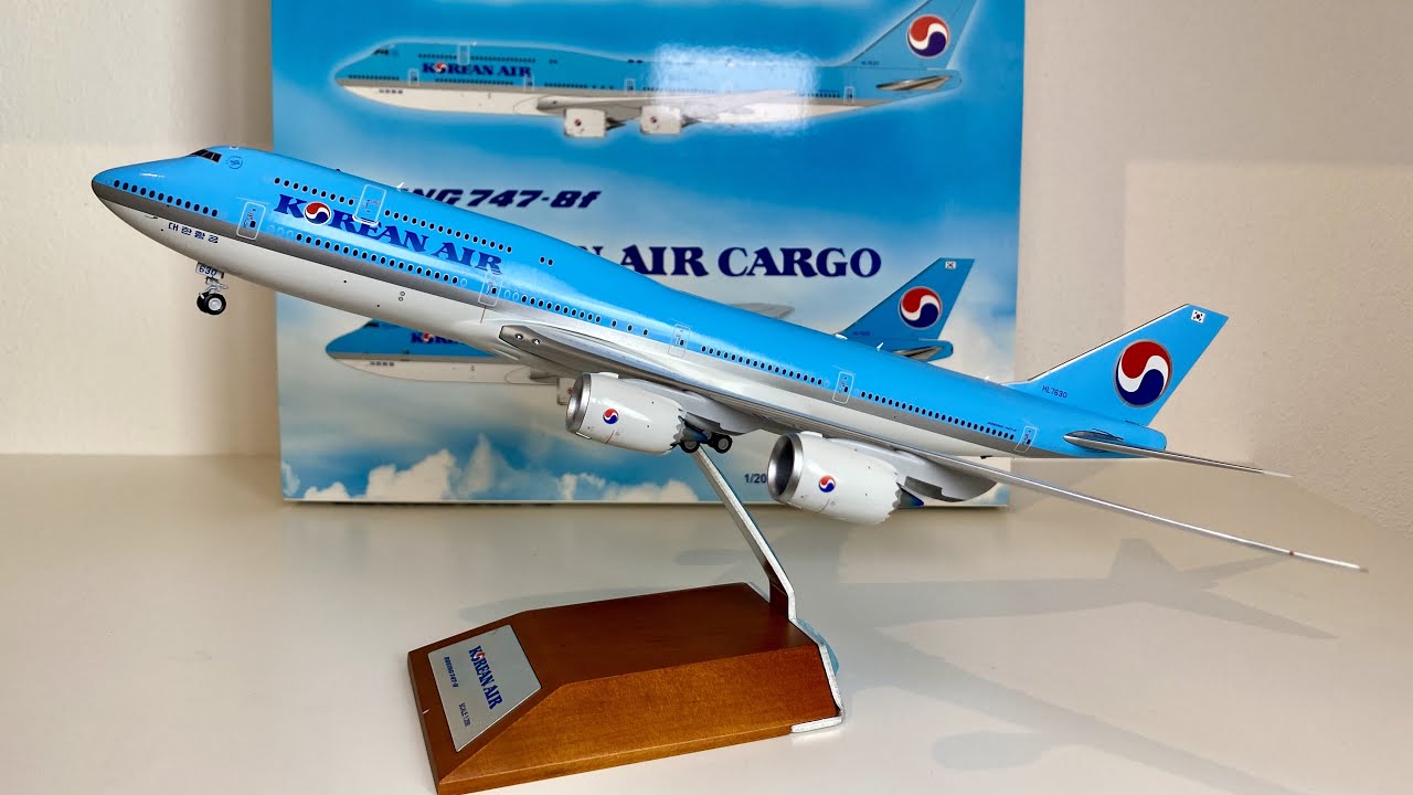 RARE UNBOXING!! Jc Wings 1:200 Korean air Boeing 747-8i Reg. HL7630 ~ XX2232