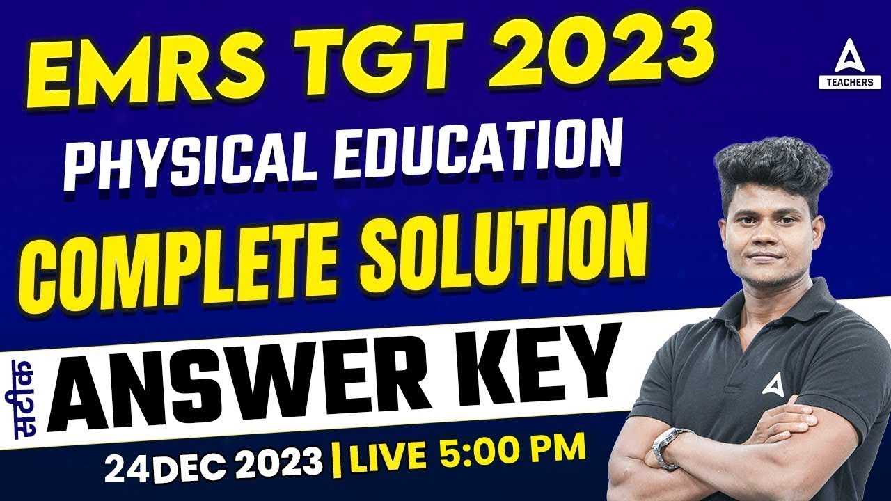 EMRS Today Exam Analysis | EMRS TGT Physical Education Answer Key 2023 | EMRS TGT Exam Analysis 2023