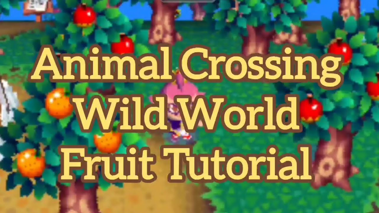 Animal Crossing: Wild World (Fruit Tutorial) 🍎🍒🍑🍐🍊