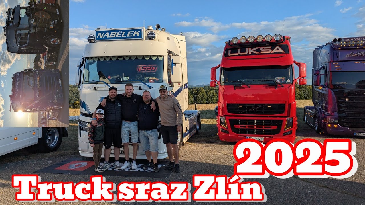 Truck sraz Zlín 2025 | video z letiště i spanilá jízda 