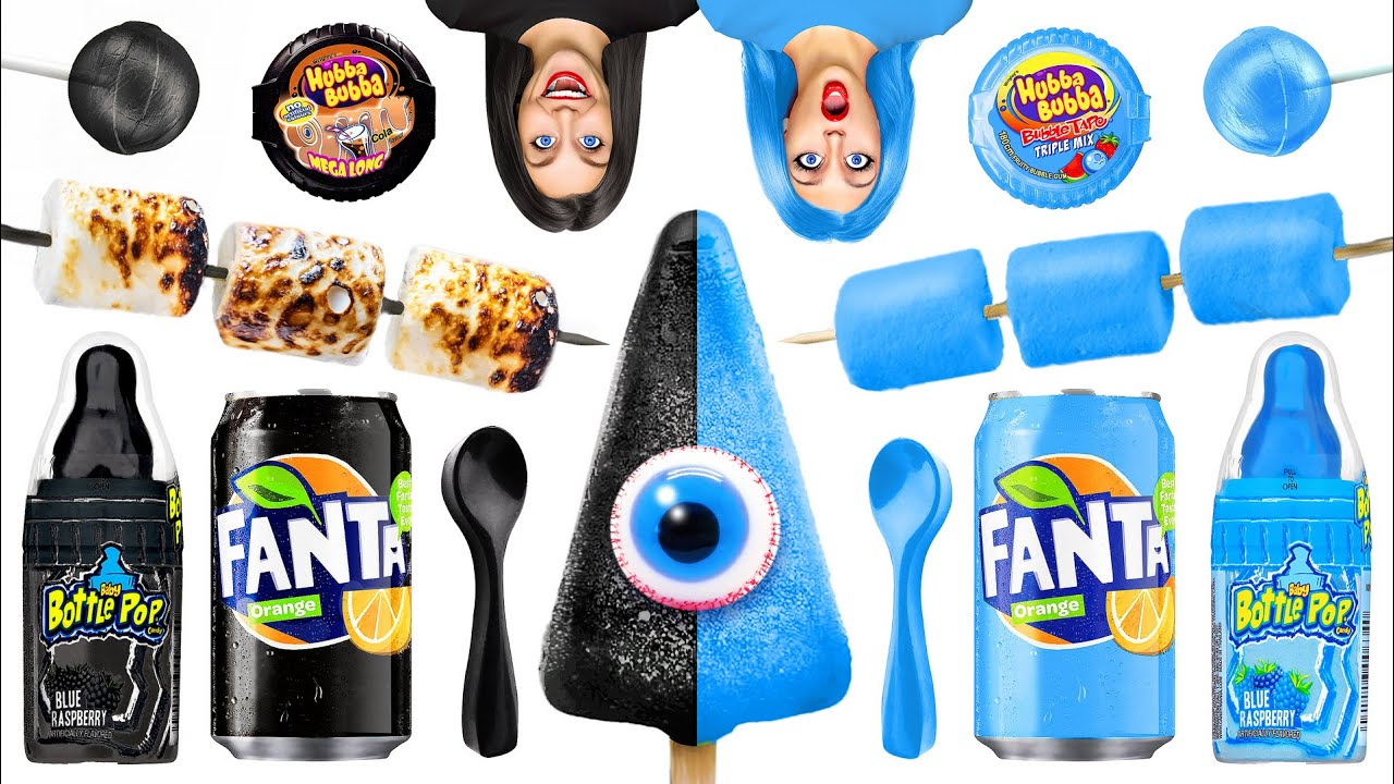 Sfida Cibo Blu vs Cibo Nero | Mangia Solo Un Colore Per 24 Ore da Multi DO Challenge