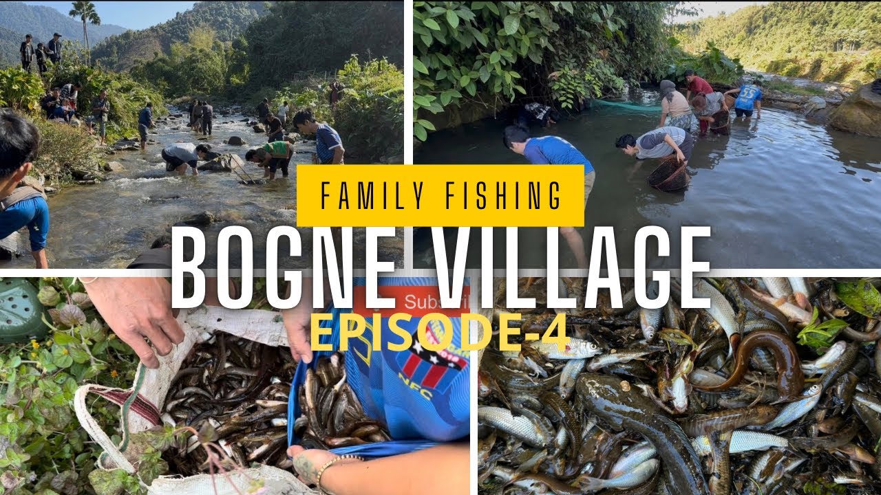 Family Fishing at bogne village(day 4)..!
