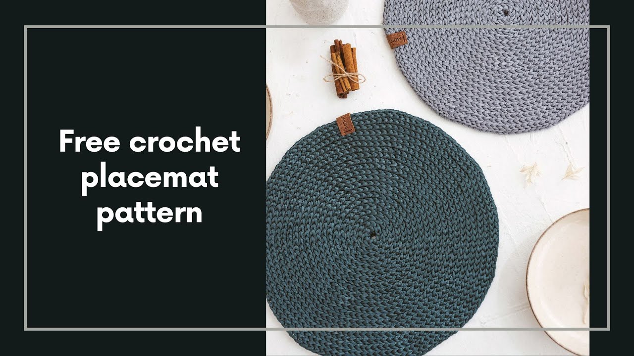 Free crochet placemat pattern PART 3 (Rounds 16-21)