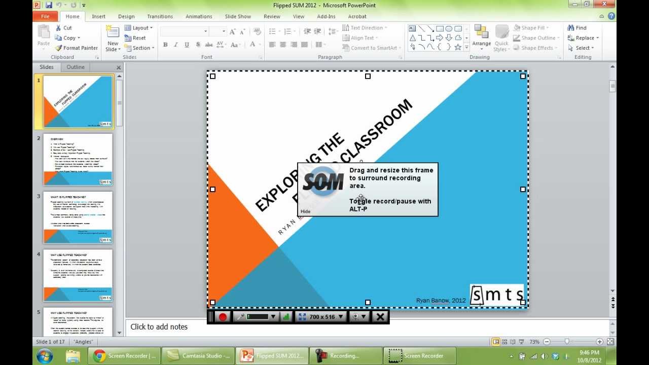 Creating a Lecture Video using Screencast-o-matic