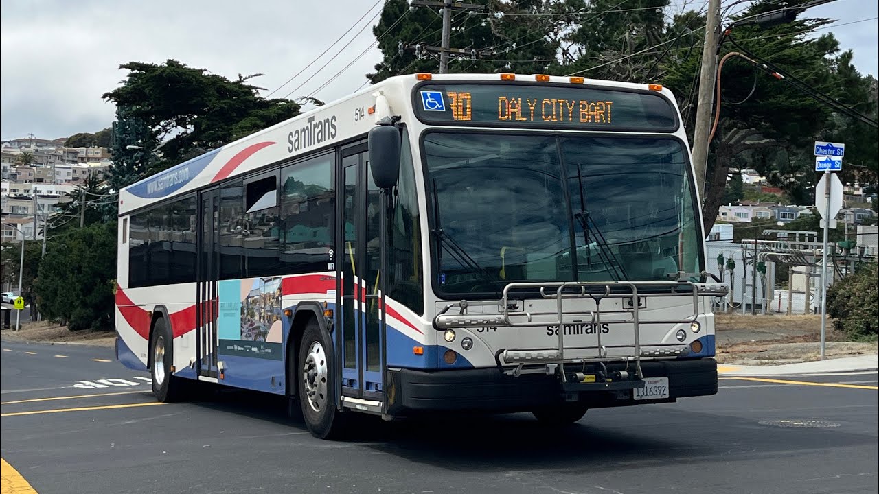 ⁴ᴷ⁶⁰ Pollicita MS | SamTrans 2010 Gillig BRT 35' #514 on Route 30
