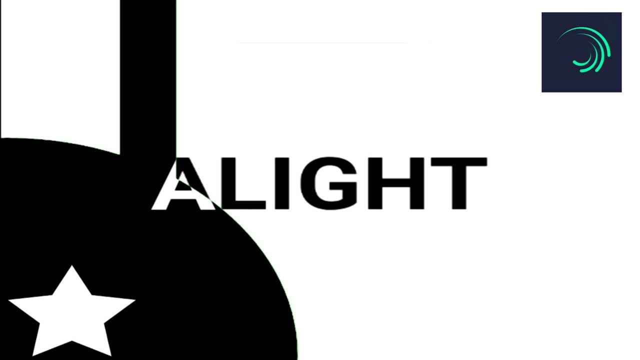 Text Tutorial Black and White Alight Motion