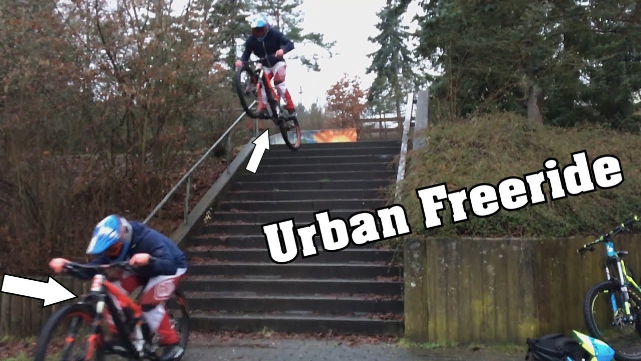 Urban FREERIDE😨Treppen Flatten EXTREM🚴🏼‍♂️Off Season #downhill #mtb