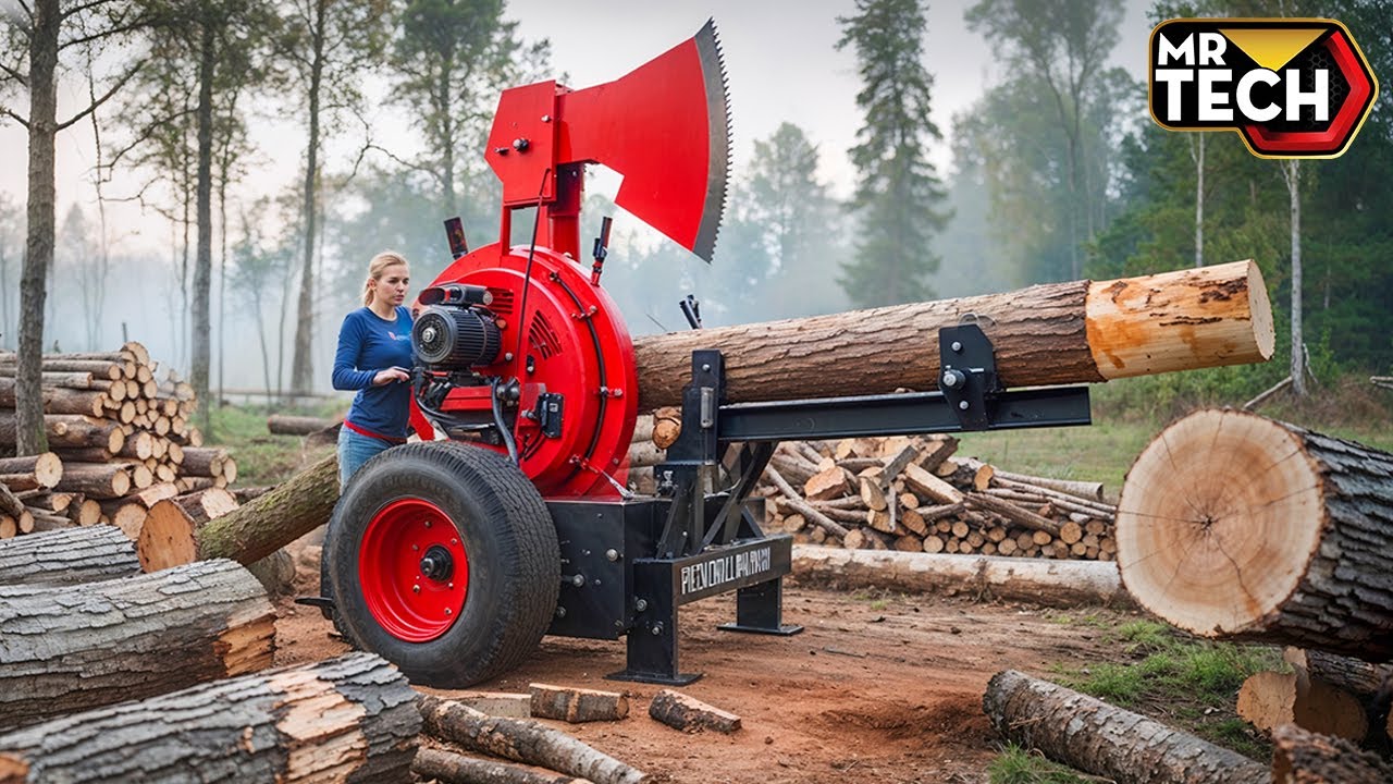 25 Mind-Blowing Firewood Processing Machines in Action! | Homemade Modern Chainsaw Machines #15