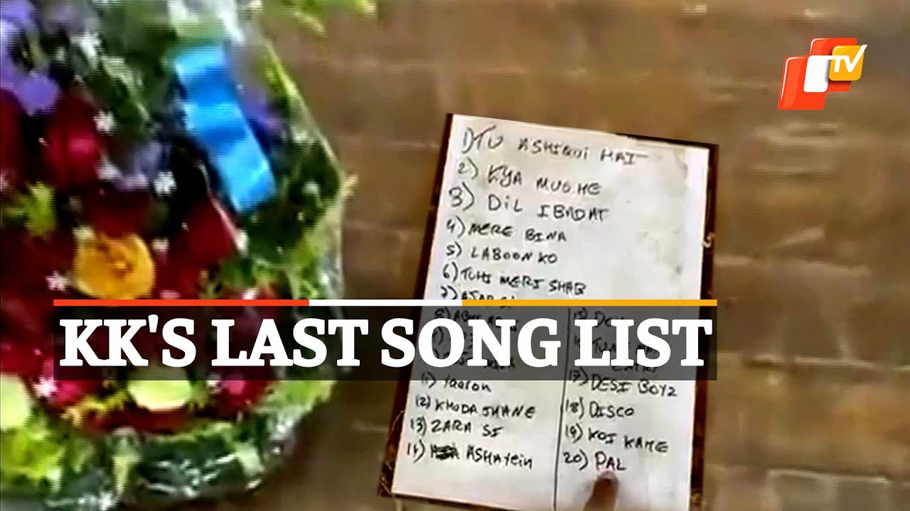 R.I.P KK - Song List Of KK's Last Performance | OTV News