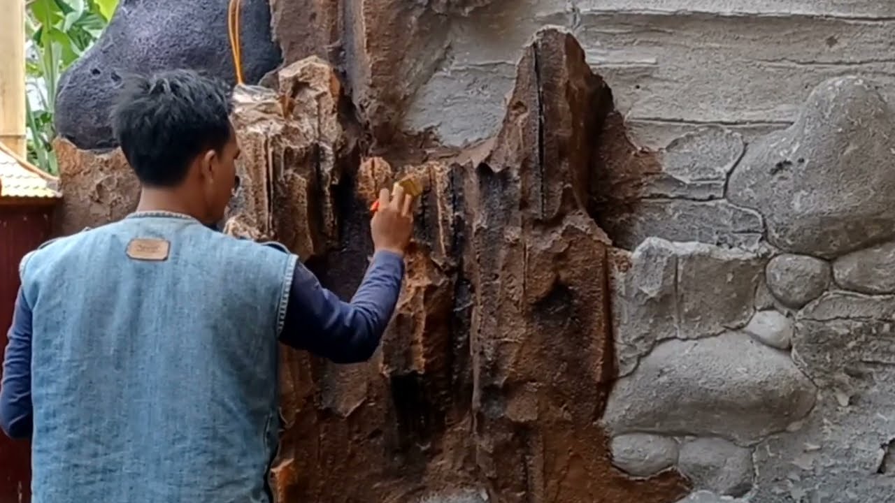 pengecatan relief tebing dan spil merk catnya