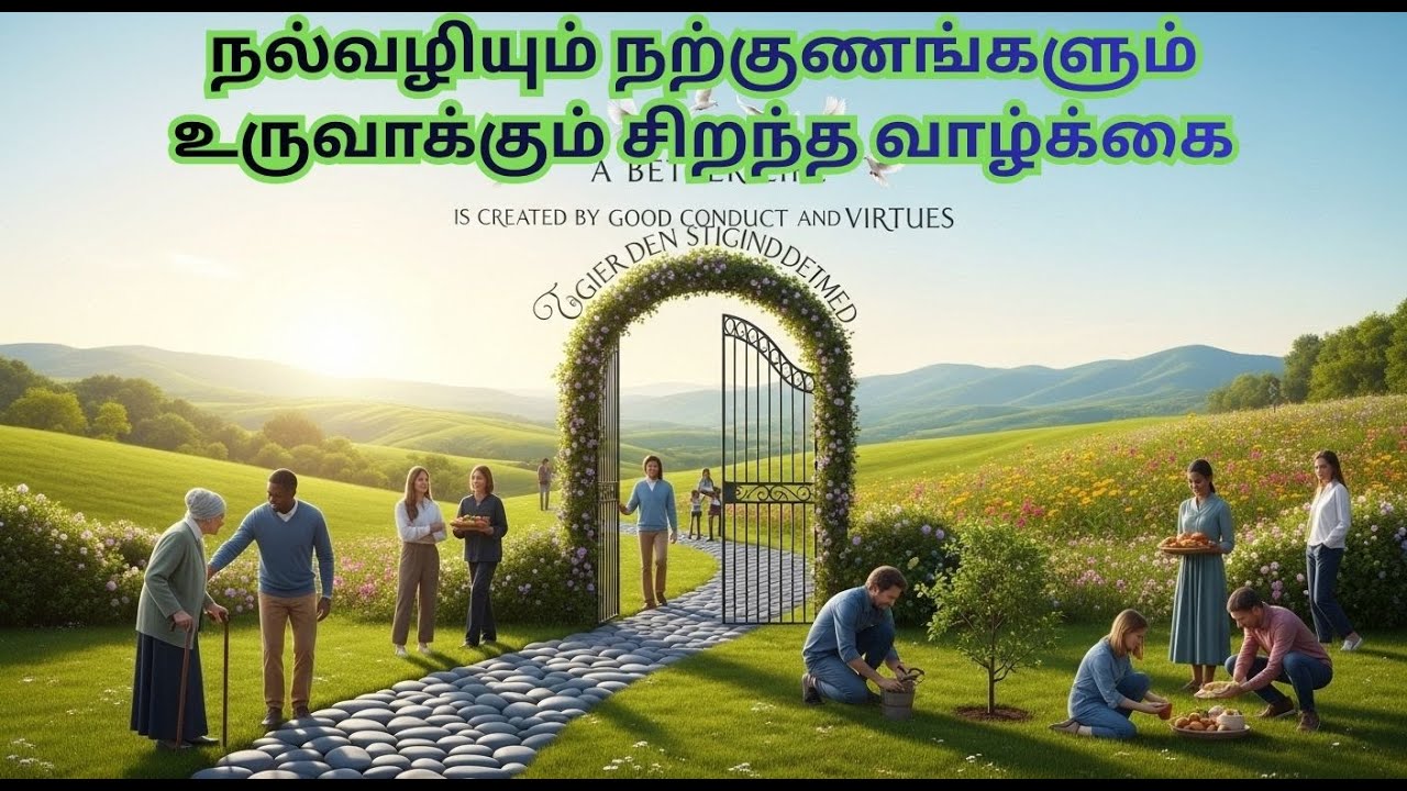 நல்வழியும் நற்குணங்களும்  சிறந்த வாழ்க்கை / The Right path and Good Qualities lead to a Great Life