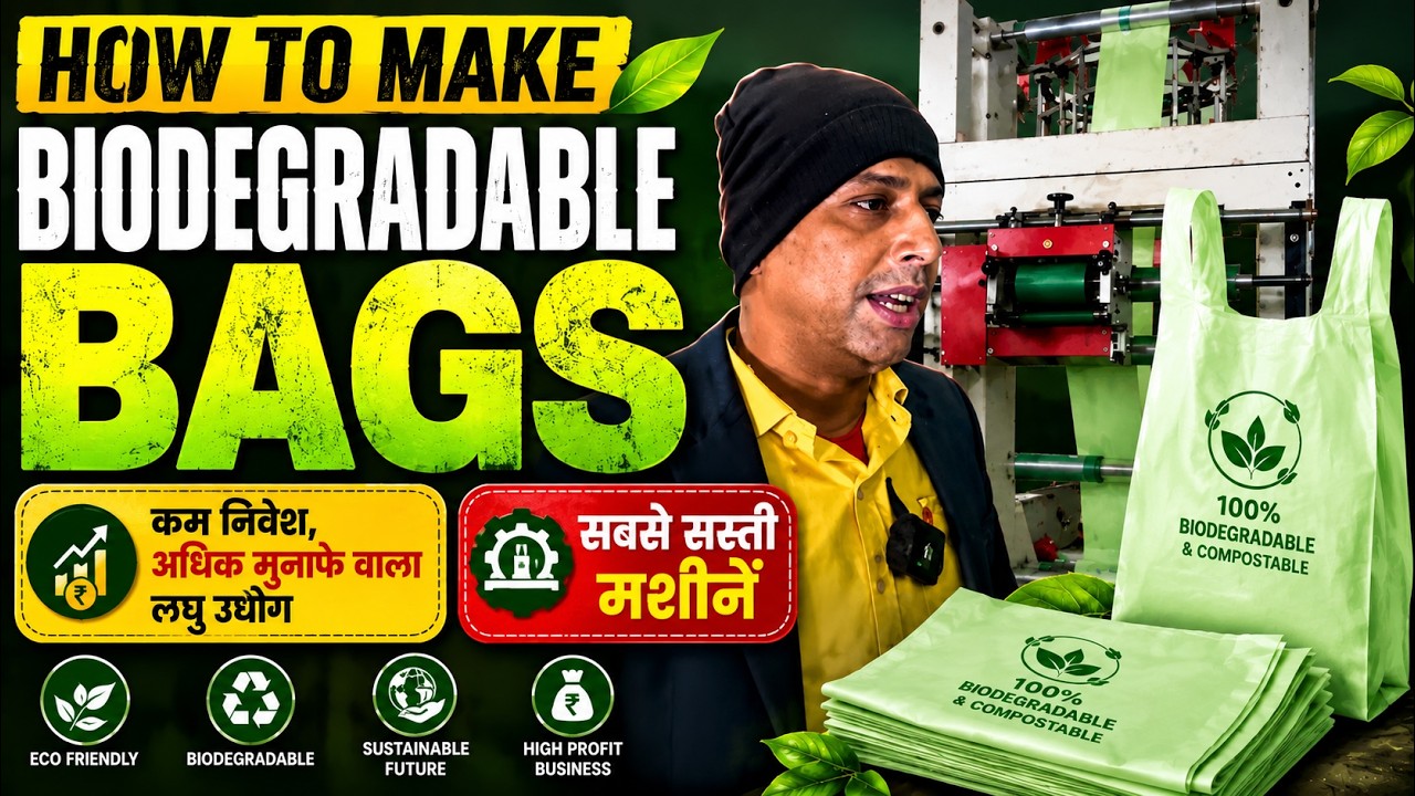 How To Start Manufacturing of Environment Friendly Biodegradable Carry Bags Small Scale Industry?