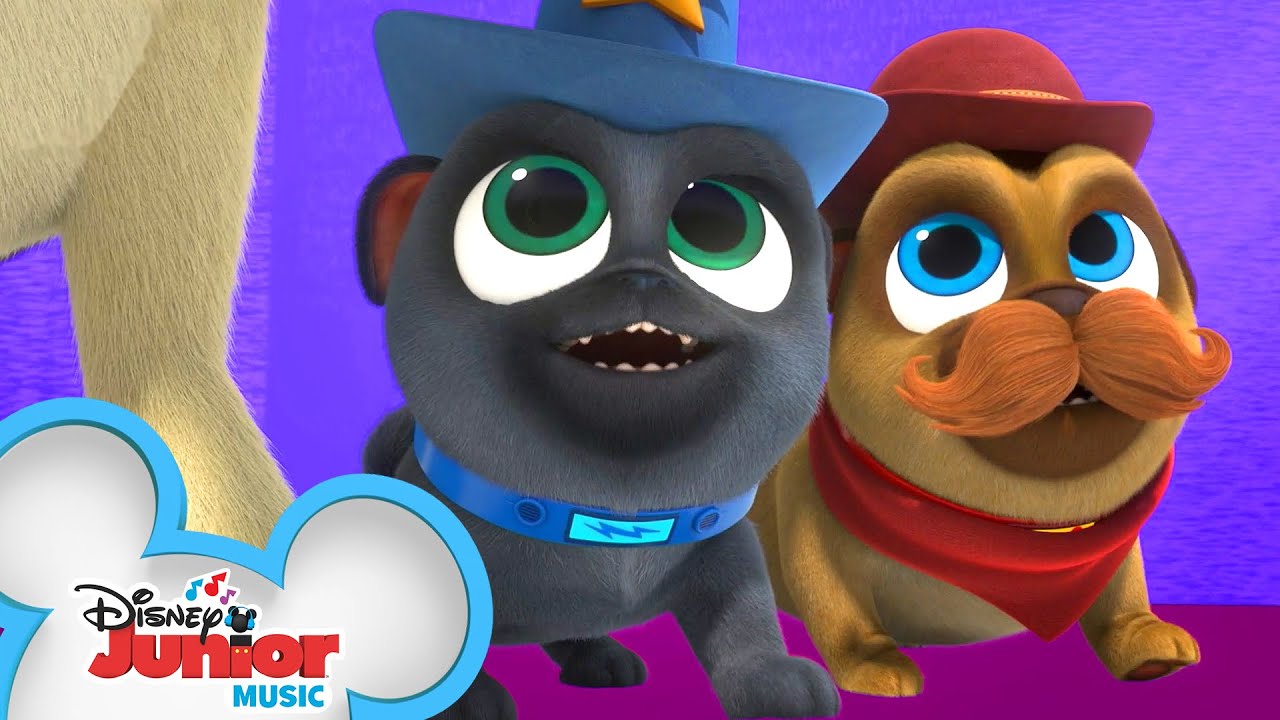 Line Dancin' Puppies 🐶| Music Video | Puppy Dog Pals | Disney Junior
