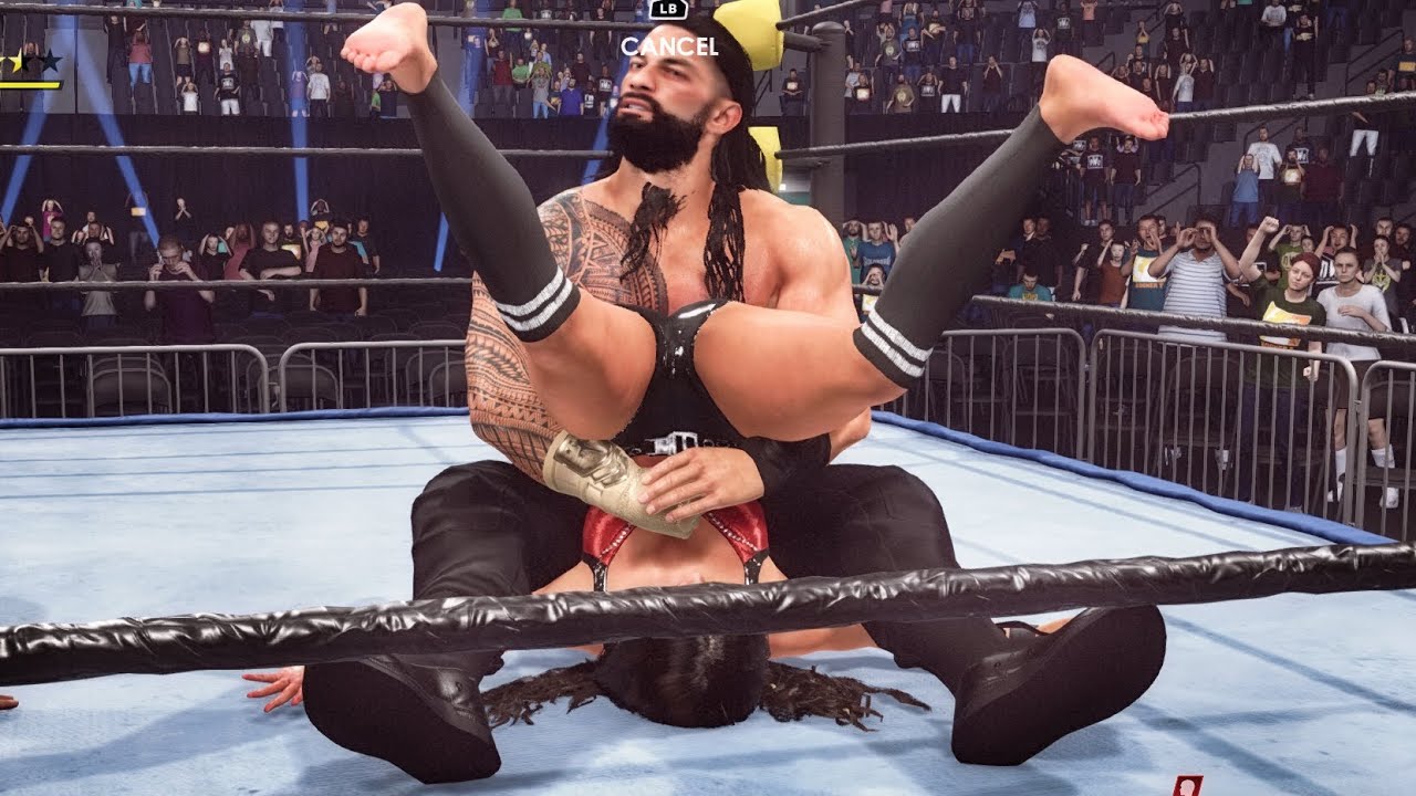 WWE 2k22: Mandy Rose vs Roman Reigns, intergender wrestling