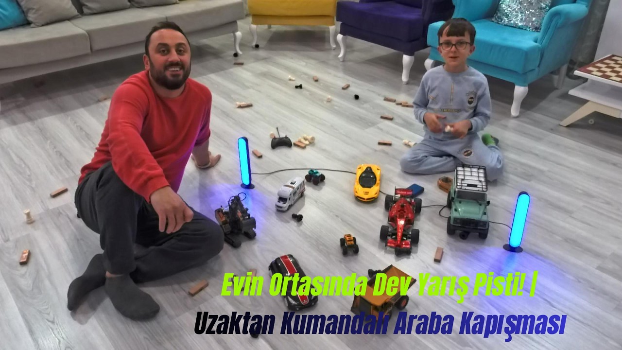 Kumandalı Arabalarla Salonu Birbirine Kattık! | HeranEğlenceli #vlog