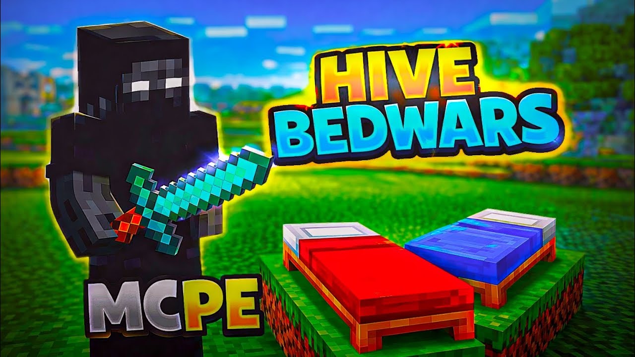 HIVE BEDWARS(🛏️) GAMEPLAY  ,mcpe  60 fps...  SINCHANxOG