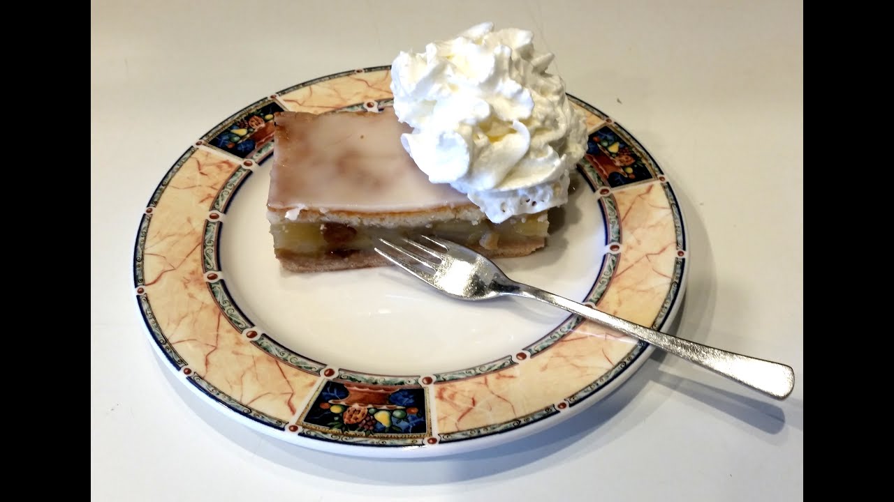 Apfelkuchen mit Decke  Schritt für Schritt