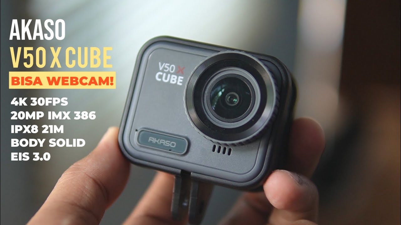 ACTION CAM INI KEREEEN BANGET 🔥 AKASO V50 X CUBE UNBOXING & REVIEW SEGALA MEDAN