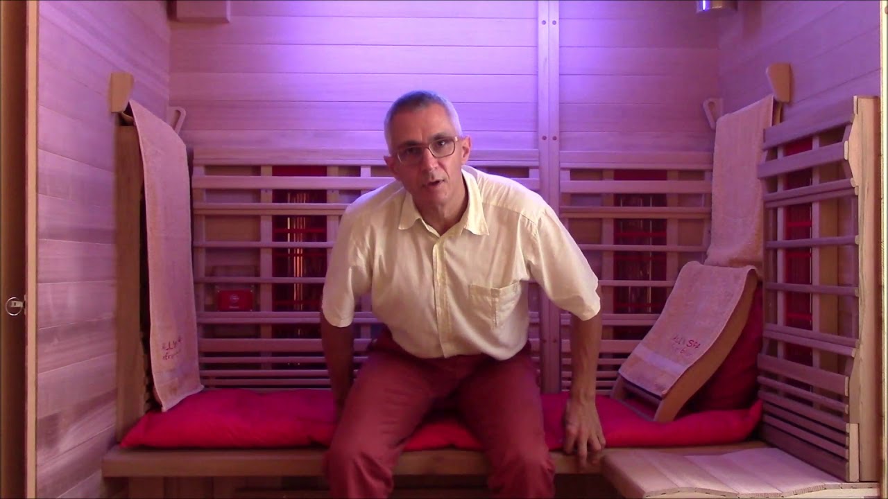 Infrarotkabine. Komfort und liegend entspannen