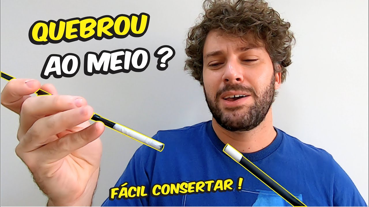 VARA DE PESCA QUEBRADA ao MEIO ?  CONSERTE em CASA ! #dica