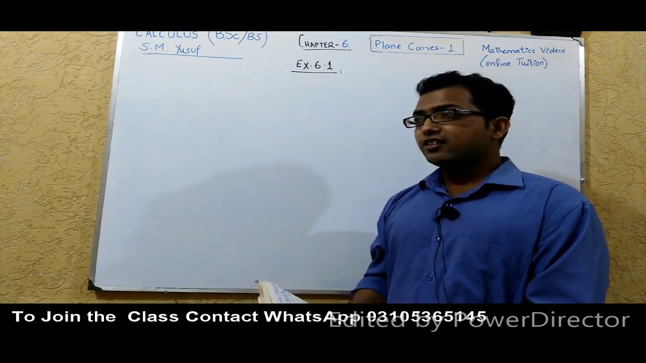 Calculus by S.M Yusuf | Exercise 6.1 Q.1 to Q.5