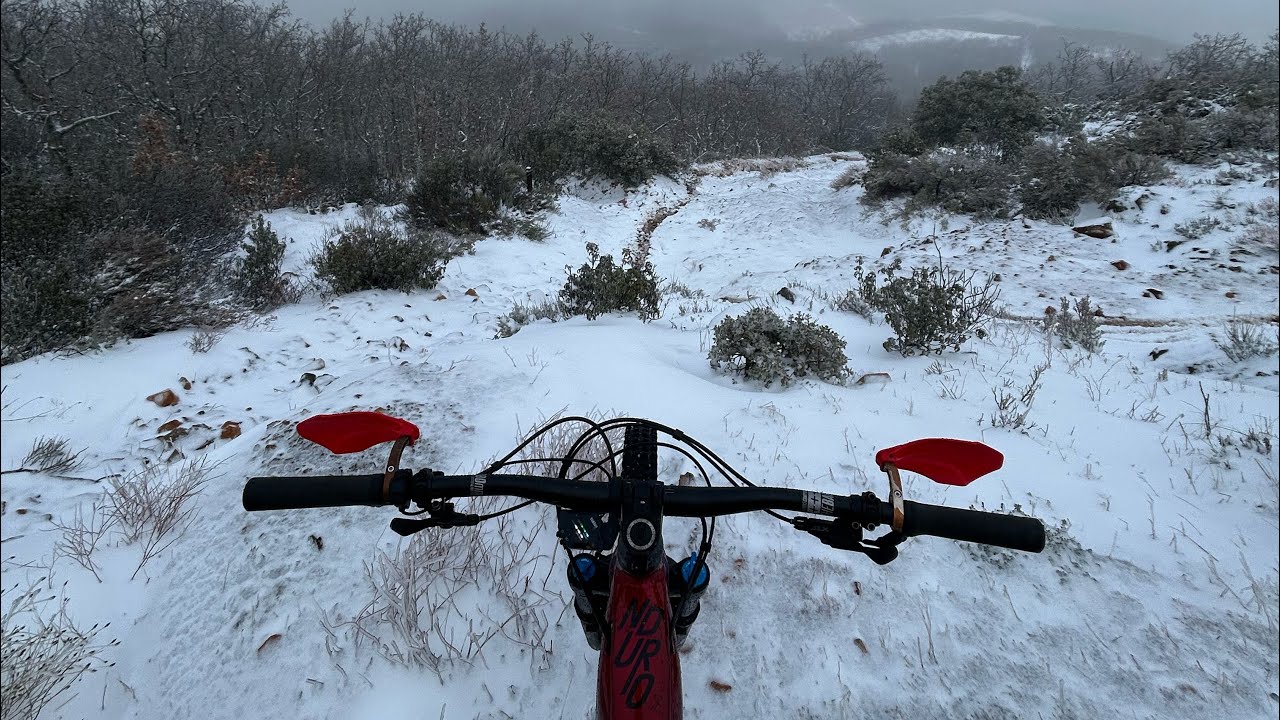 Snow ride con la E-bike! (ACABA MAL!!)// ig: _alvaariito