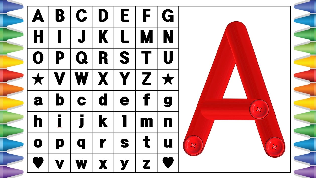 Игры с алфавитом: написание заглавных букв от А до Я (ABCD) для малышей и детей младшего возраста...