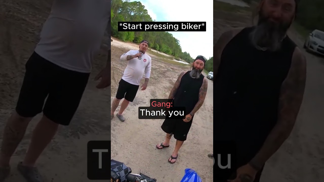 Biker Meets Angry Gang