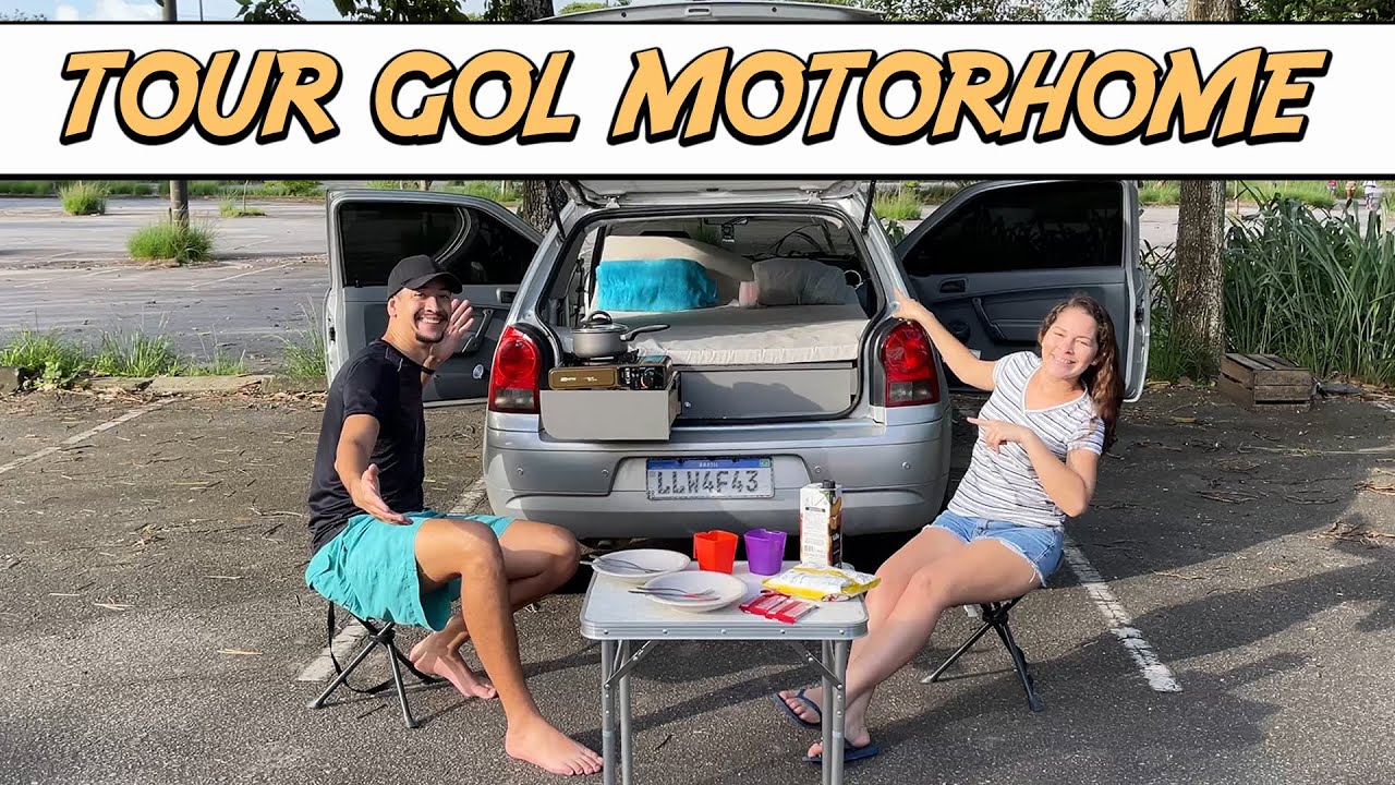 TOUR COMPLETO PELO NOSSO GOL MOTORHOME!