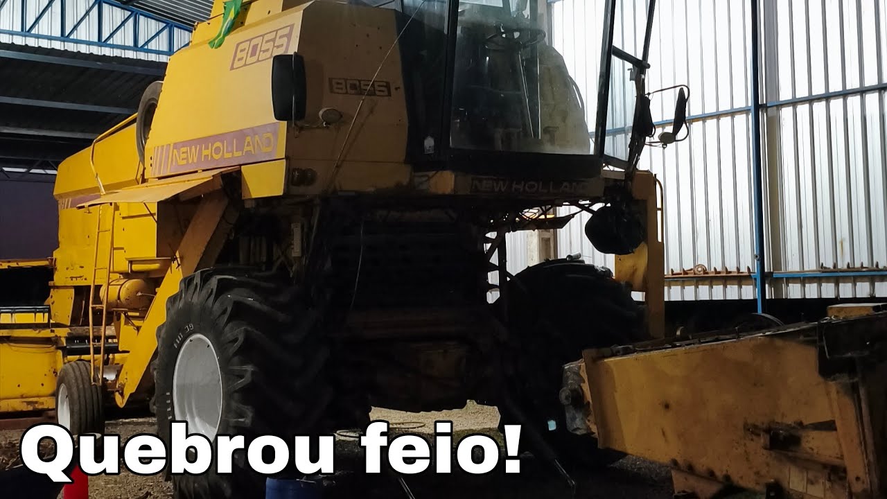 Colheitadeira resolveu quebrar!