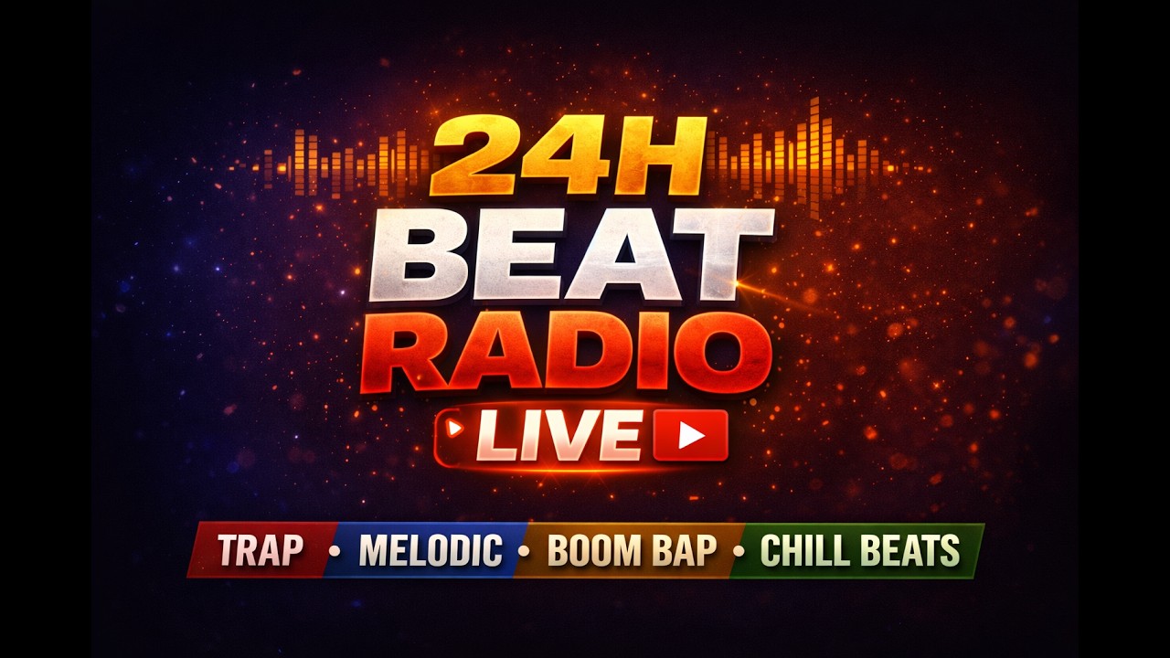 24h Beat Radio 📻 | Tune in and enjoy 🎶 | Trap, Melodic, Boom Bap, Rap, Chill Type Beats!