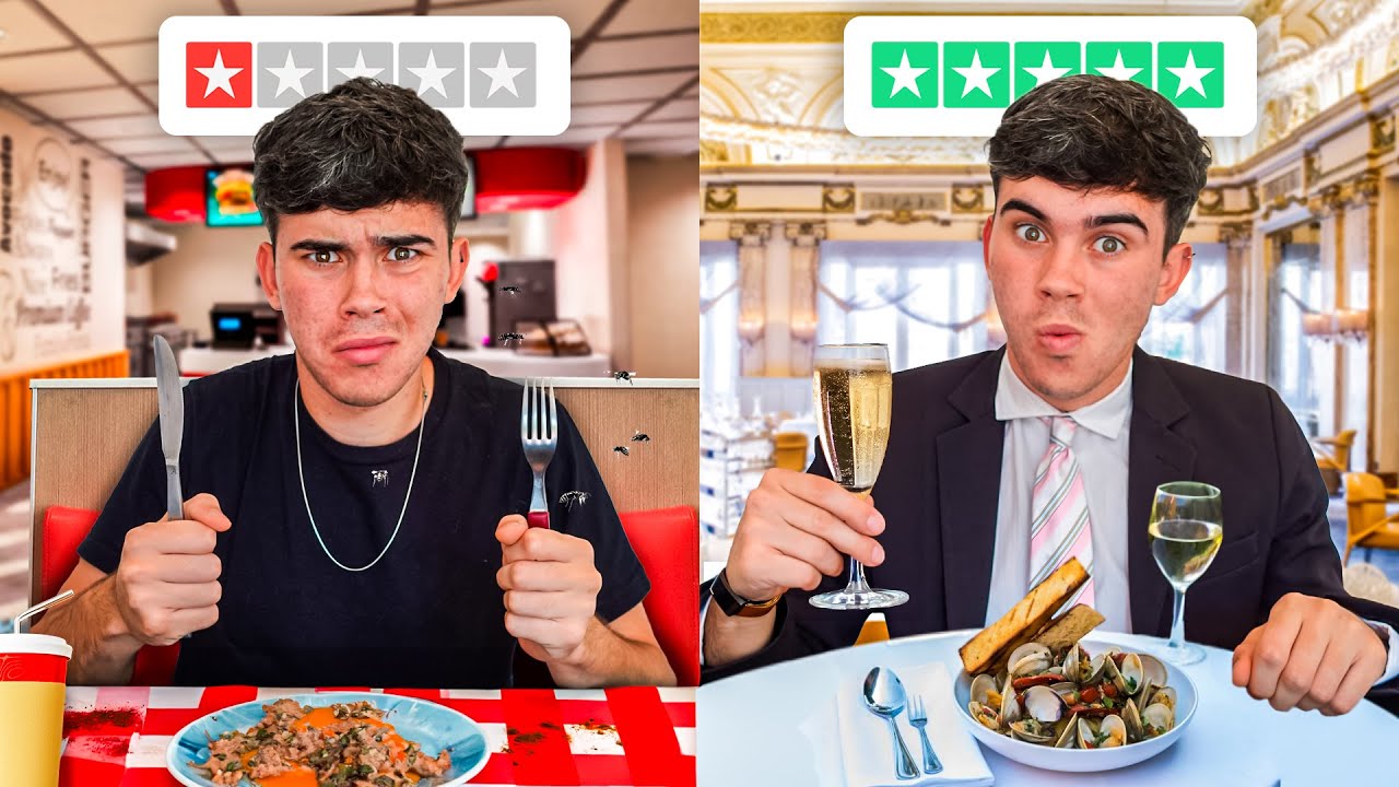 Prob&eacute; Restaurantes de 1 Estrella vs 5 Estrellas